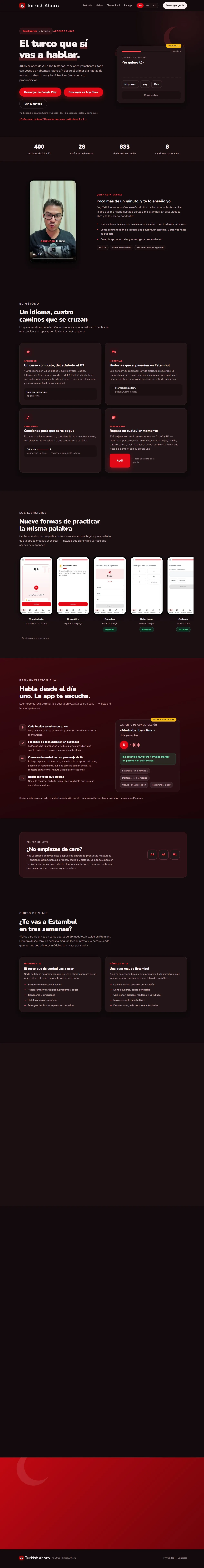 Turkish Ahora sitesinin görünümü